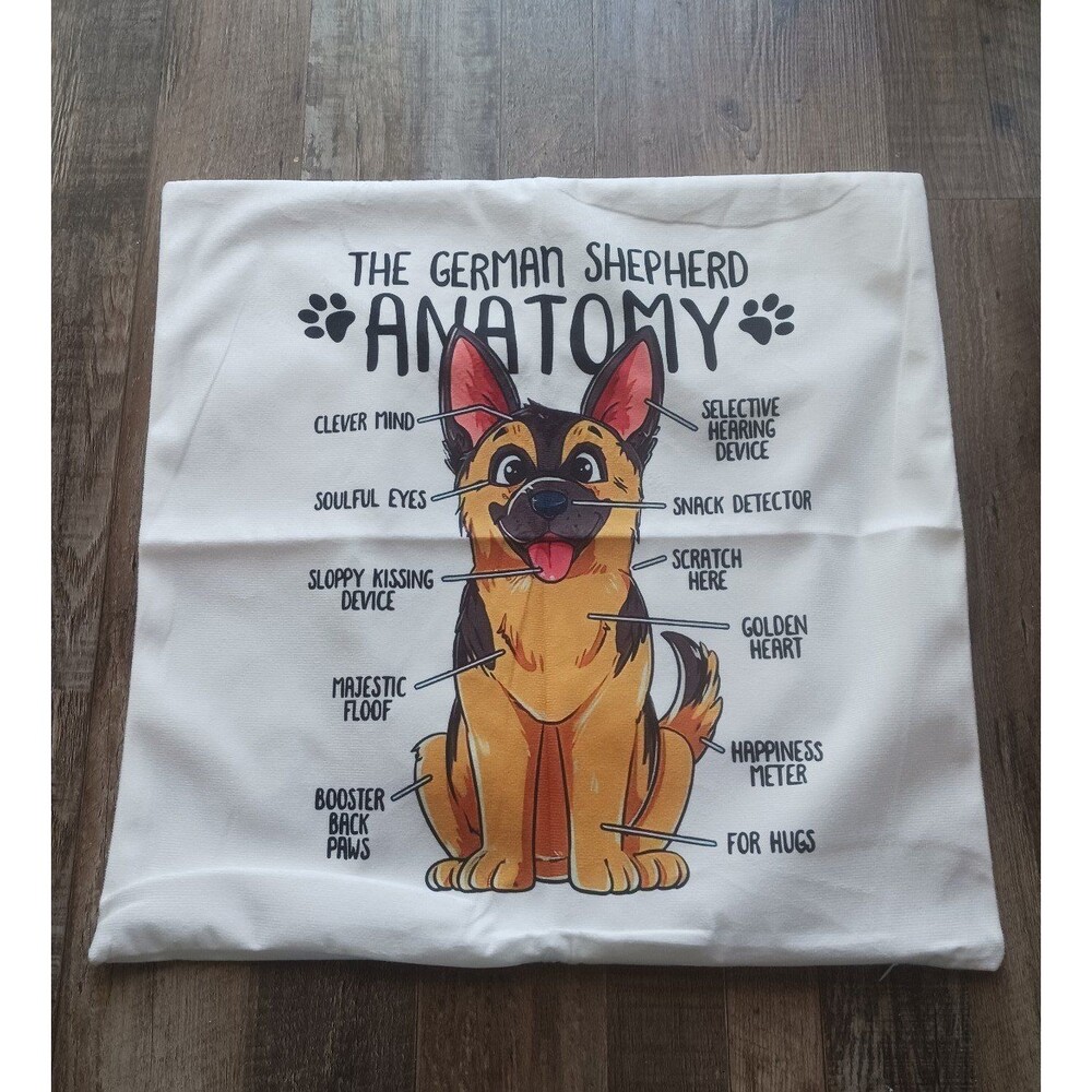 Anatomy of a German Shepherd Pillow Case